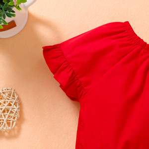 Ropa de Verano de Manga Corta para Niños, Traje a Rayas para Niñas, Ropa Infantil al por Mayor - Product Image 4
