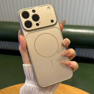 <span class=keywords><strong>IPhone</strong></span> 17 Pro Max용 코닝 유리 렌즈가 있는 AG 유리 PC 마그네틱 전화 케이스 및 오리지널 컬러 전기도금 AF 오일 케이스 - Product Image 1