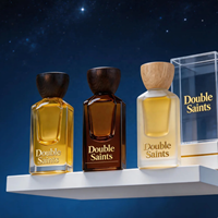 Flacon de parfum vide personnalisé 30ml 50ml 100ml, forme carrée, verre épais, vaporisateur à fine brume, flacon de parfum givré avec boîte cadeau
