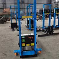 Chariot élévateur électrique portable JUNCHI 1T monté sur camion, à batterie au plomb-acide, transpalette électrique avec déplaceur latéral hydraulique et pneus pleins