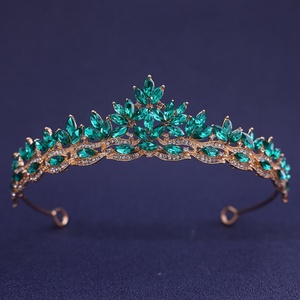 Couronnes <span class=keywords><strong>de</strong></span> princesse en alliage et strass pour enfants, serre-têtes d'<span class=keywords><strong>anniversaire</strong></span> pour filles, vente en gros - Product Image 4