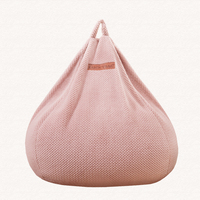 Il suffit de couvrir!!! Luckysac – housse de pouf en velours pour chaise, housse de salon moderne, rose, pouf doux