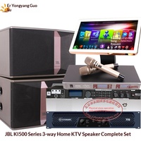 Système audio professionnel KTV KI510 – Ensemble de trois enceintes avec connexion AV pour hôtel, maison, karaoké, divertissement, chant et réunions
