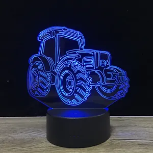 LED Colorful 3D Lights Children's Nightlight Visual Led Night Lights Illusion Mood Lamp Lamparas 3D