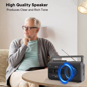 Reproductor de Casetes Portátil con Radio, Grabadora, Soporte para BT, USB, Reproductor de Casetes para Auto, Radio AM/FM Estéreo, Reproductor de Casetes Retro - Product Image 5