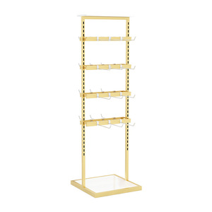 King Factory Custom Socks Bra Store Fixture Metal Hooks Gold Double Sided <strong>Hair</strong> Accessories <strong>Display</strong> <strong>Stand</strong> - Product Image 6