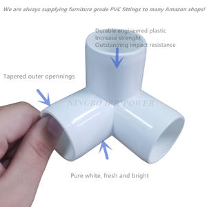 Connecteur coude en <span class=keywords><strong>PVC</strong></span> pour cadre de meubles, 4 voies, 1 pièce - Product Image 6