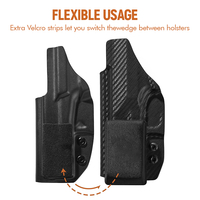 Kit universel de support en mousse pour holster IWB – Confort et dissimulation améliorés pour le port dissimulé et les accessoires de chasse