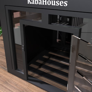 Trang trí nội thất gỗ chó kennel Crate với Acrylic cửa trong nhà vật nuôi Crate đồ nội thất giường gỗ hiện đại nhà chó - Product Image 6