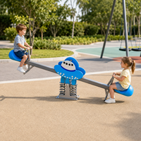 Balançoire géante commerciale en PE et métal pour 2 places, pour aire de jeux extérieure, parc d'aventure, jardin, parc d'attractions