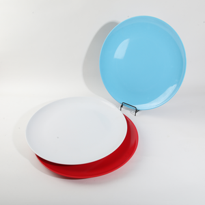 Plateau de service rond en mélamine incassable de 16 pouces pour restaurant, hôtel, buffet – Vente en gros - Product Image 1