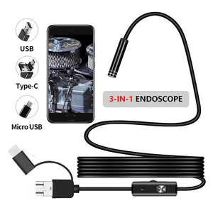 Máy Nội Soi <span class=keywords><strong>USB</strong></span> 3 Trong 1 <span class=keywords><strong>5.5Mm</strong></span> Máy Ảnh Borescope Kiểm Tra Đường Ống Type-C Với <span class=keywords><strong>6</strong></span> Đèn <span class=keywords><strong>LED</strong></span> Cho OTG Điện Thoại <span class=keywords><strong>Android</strong></span> Máy Vi Tính - Product Image 1
