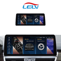 LELV 1920*720p Ultra-tipis-12.3" Qualcomm 665 Layar Sentuh Android 14 Radio Navigasi GPS Mobil Kamera Mundur 4GB X6 untuk BMW 2