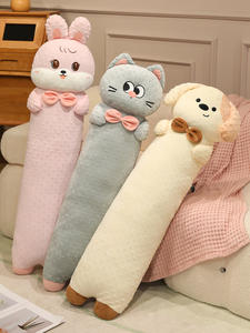 ตุ๊กตาสัตว์น่ารัก หมา/แมว/กระต่าย  ขนาดปรับได้ ทำจากผ้าพลัฌนุ่ม บรรจุใยฝ้าย PP ของขวัญวันหยุด ของตกแต่ง หมอนอิงสำหรับทุกเพศ - Product Image 2