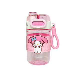 Botella de agua para niños My Melody, taza portátil de plástico de 500 ml con pajita para niñas, uso al aire libre - Product Image 4