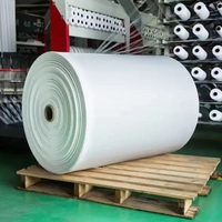 Rouleau de tissu tubulaire coloré tissé en raphia PP à prix bon marché avec logo requis pour les sacs Jumbo Fibc
