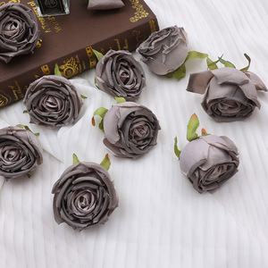 Cabezas de Rosas Artificiales de Seda, Flores de Alta Simulación, Accesorios de Decoración para Bodas - Product Image 4