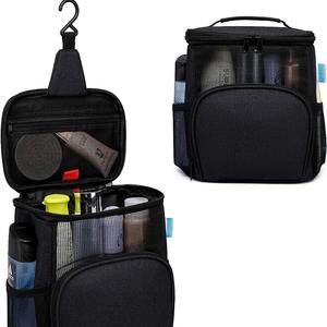 Factory <b>Travel</b> for <b>Bag</b> Custom Logo-Hanging Handle Oxford Material Middle Yellow Brand Waterproof Zipper <b>Cosmetic</b> <b>Bags</b> - Product Image 1