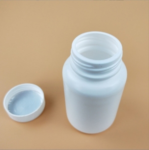 Trắng <span class=keywords><strong>PE</strong></span> nhựa Kem pha chế <span class=keywords><strong>Flask</strong></span> dày rắn chai với nắp vặn 100g bao bì loại con dấu - Product Image 4