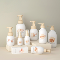 Nouveau design Bouteille de lotion de soins de la peau de luxe avec pompe 30/120/300ml Bouteille de shampoing pour hôtel Paquet de bouteille vide en plastique de gel douche