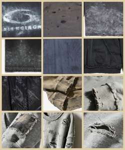 <span class=keywords><strong>Hoodie</strong></span> Pria Custom LOGO Vintage Distressed Boxy Fit Pullover 300Gsm French Terry Oversized Heavyweight Tanpa Tali Acid Washed - Product Image 4
