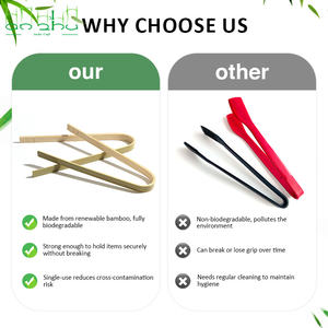 <span class=keywords><strong>Pince</strong></span> à pain en <span class=keywords><strong>bambou</strong></span> jetable mini, écologique, personnalisable - Product Image 3