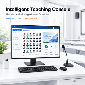 Équipement de laboratoire de langues numérique, ordinateur de bureau <span class=keywords><strong>Intel</strong></span> <span class=keywords><strong>Core</strong></span> <span class=keywords><strong>I3</strong></span>, Windows 11 Pro, pour salles de classe intelligentes, acheteurs d'écoles en Asie du Sud-Est - Product Image 3