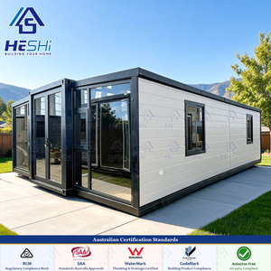 Maison conteneur extensible 20/30 pieds, isolée thermiquement, normes australiennes, 1 à 5 chambres, moderne, pliable, mobile et empilable - Product Image 1