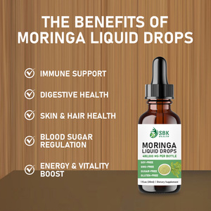 Complément alimentaire en gouttes liquides de Moringa, marque privée OEM, soutient la fonction digestive et favorise la santé de la peau et des cheveux - Product Image 4