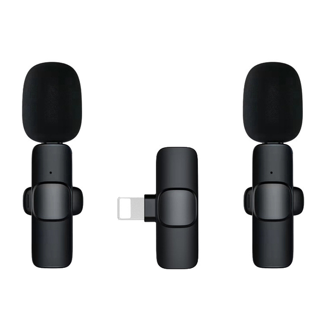 Outdoor Wireless Recording Lavalier Microphone    Audio Video Wireless Digital Silicon Label  Endurance