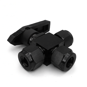 Vente de liquidation B2B COVNA, vanne à bille à 3 voies en acier inoxydable SS, filetage femelle NPT, haute pression 6000 PSI, 1 pièce - Product Image 2