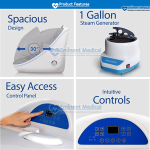 Capsules de sauna vapeur intelligentes deux-en-un pour soins corporels complets à domicile, thérapie à l'ozone, salon de beauté, <span class=keywords><strong>SPA</strong></span>, chambre de perte de poids Eminent - Product Image 3