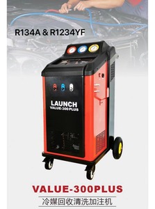 Machine de <span class=keywords><strong>récupération</strong></span> et de remplissage de réfrigérant de voiture entièrement automatique Launch Value-300 PLUS avec R134A et R1234YF Car Care Equipment - Product Image 3
