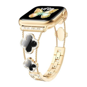 Bracelet rond brillant en métal avec strass pour <span class=keywords><strong>femme</strong></span>, bracelet pour montre <span class=keywords><strong>Apple</strong></span> - Product Image 1