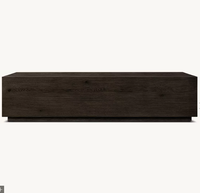 Table basse rectangulaire en chêne MONTECITO, style moderne minimaliste, meubles de salon, décorative, écologique, durable