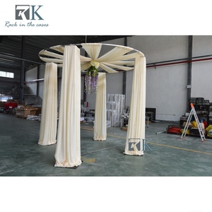 ขาตั้งท่อทรงกลมสำหรับตกแต่งซุ้มงานแต่งงาน ผ้าชีฟองหรูหรา - Product Image 3