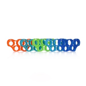 Usine en gros Logo personnalisé cinq doigts formateur Silicone main force anneau pour bras exercice poignées - Product Image 1