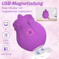 Top Rose Zungenvibrator G-Punkt & Brustwarzen-Stimulation Klitoris-Vibrator Erotikspielzeug für Frauen Rose Vibrator Großhandel