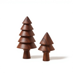 Natural Wooden Christmas <b>Tree</b> <b>Ornament</b> with Rustic Design for Christmas Table Centerpiece and Home Decoration - Product Image 4