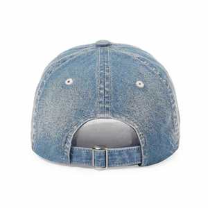 Casquettes et chapeaux originaux d'usine en gros, logo brodé, casquettes de baseball en denim bleu clair - Product Image 4
