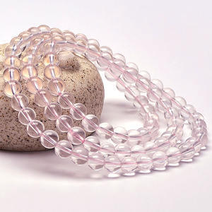 Bracciali in Cristallo <span class=keywords><strong>Rosa</strong></span> Naturale di Alta Qualità con Tre Anelli a <span class=keywords><strong>Stella</strong></span> in Quarzo <span class=keywords><strong>Rosa</strong></span> in Vendita - Product Image 1