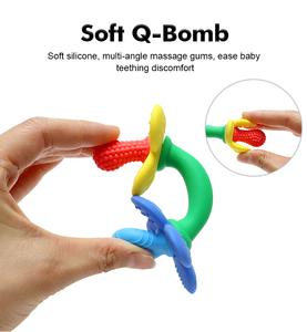 Nouveau modèle Jouets cadeaux pour enfants Jouets de dentition en silicone sans BPA de qualité alimentaire pour bébé Jouets à mâcher pour la dentition des bébés - Product Image 5
