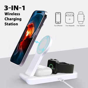 3-इन-1 ट्रैवल वायरलेस चार्जर 3in1 फोल्डेबल चार्जिंग iPhone घड़ी के साथ संगत - Product Image 3