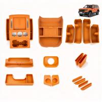 Boîte de rangement en silicone pour console centrale, avec 1 à 3 compartiments, spécialement conçue pour la JETOUR G700 2026
