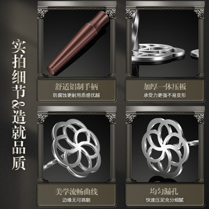 ที่บดมันฝรั่งสแตนเลส 316L ลายดอกคามิลเลีย อุปกรณ์ครัวแบบมือถือสำหรับบดมันฝรั่งและอาหารเด็ก - Product Image 4