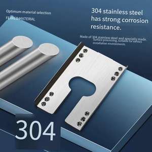 Staffa Fotovoltaica Personalizzata in Acciaio Inox 304, Pezzo di Connessione Solare Conduttivo per Pavimento, Doppia Forcella Isolante - Product Image 5