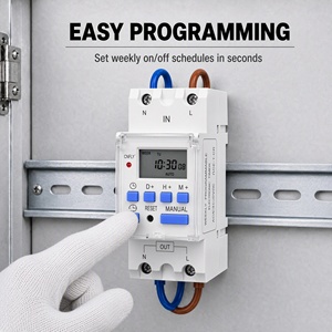 Minuteur électronique programmable hebdomadaire CNFLY AHC30A avec couvercle transparent, fonction de retard de 24 heures, alimenté par piles - Product Image 4
