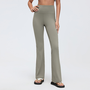 เอวสูงแห้งเร็วผู้ใหญ่กางเกงโยคะขากว้างMicro-<span class=keywords><strong>กางเกง</strong></span>Bell Bottoms Flare<span class=keywords><strong>กางเกง</strong></span><span class=keywords><strong>ขา</strong></span>ยาวกางเกงออกกําลังกายเสื้อผ้า - Product Image 4