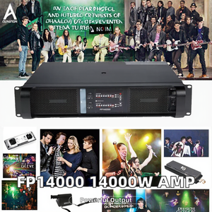 Amplificador de Potencia de Audio Profesional FP10000Q, Subwoofer Estéreo de 14000W, 4 Canales, 4 Ohmios, Carcasa Metálica, Listo para Sonido Envolvente - Product Image 2