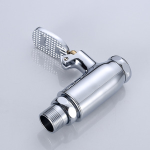 Heavy Duty Solid Brass <strong>Vertical</strong> Floor Flush Valve Anti-Slip Foot Pedal Self Closing Delay for Squat <strong>Toilet</strong> Public Restroom - Product Image 5